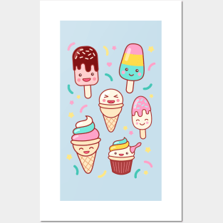 Ice Cream Emoji Mashup #1 Posters and Art